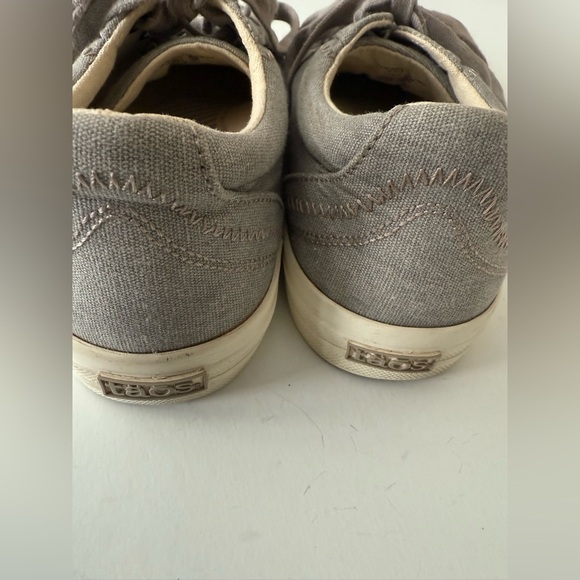 Taos Size 7 Gray Wash Canvas Lace up Sneakers - Picture 7 of 10